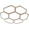 Ekena Millwork Florin Wood Fretwork Pierced Ceiling Medallion, Red Oak, 26"OD x 9 1/8"ID x 3/8"T CMWP26X26X0375FORO - alternate 3
